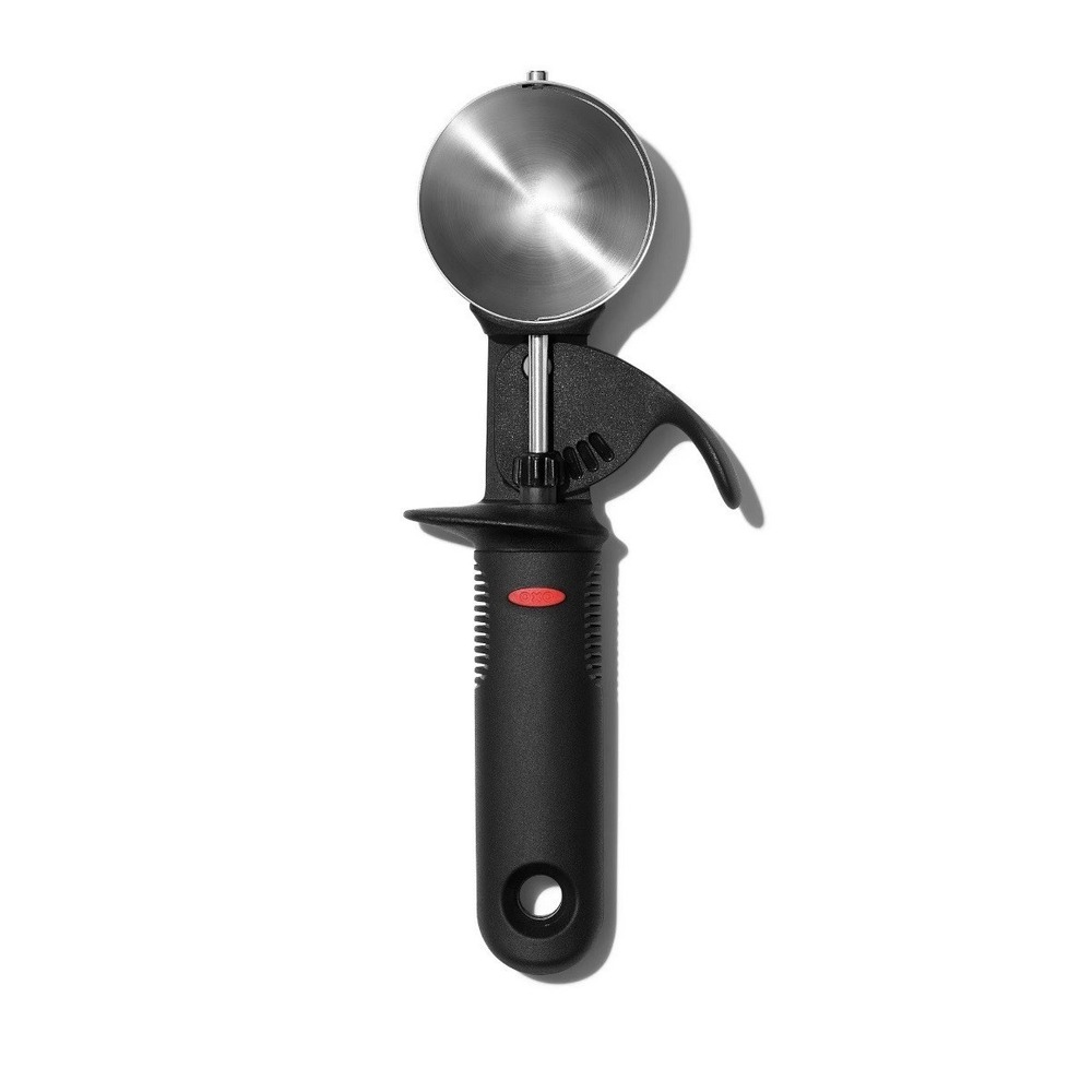 OXO Softworks Ice Cream Scoop Trigger Classic Soft Comfy Handle Stainless Steel